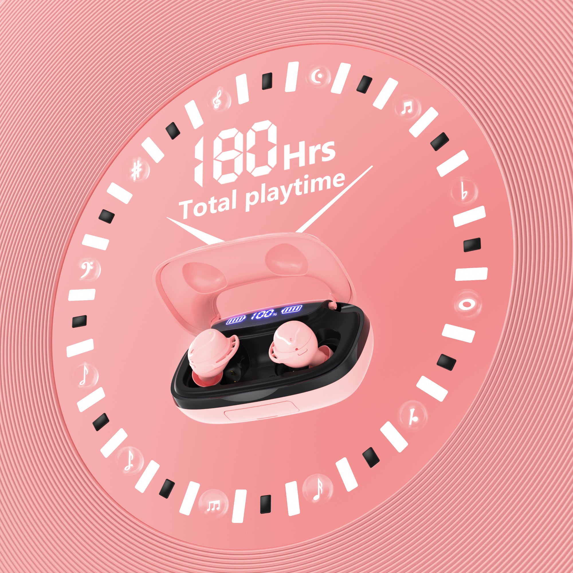 3377 Wireless Earbuds-Pink