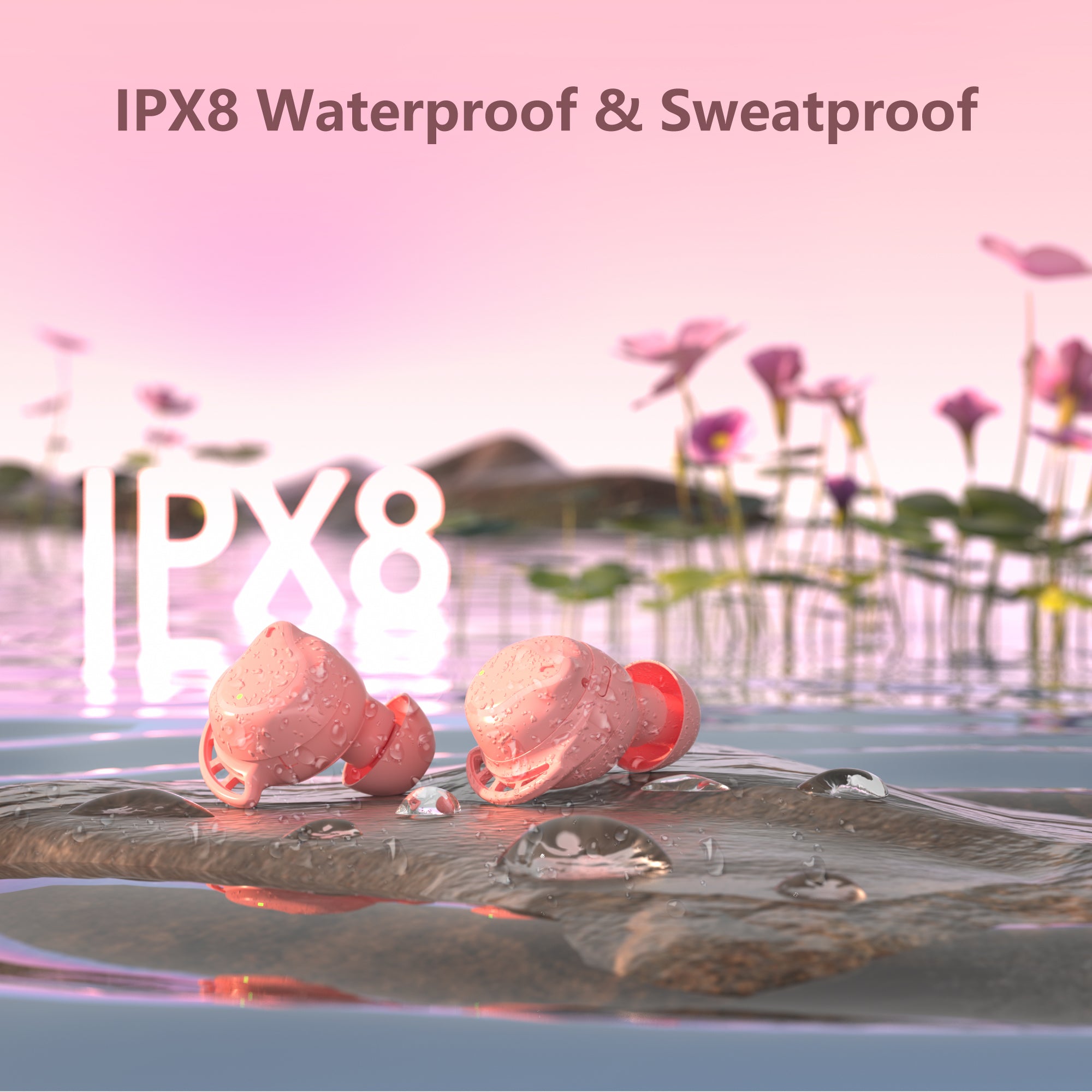 3377 Wireless Earbuds-Pink