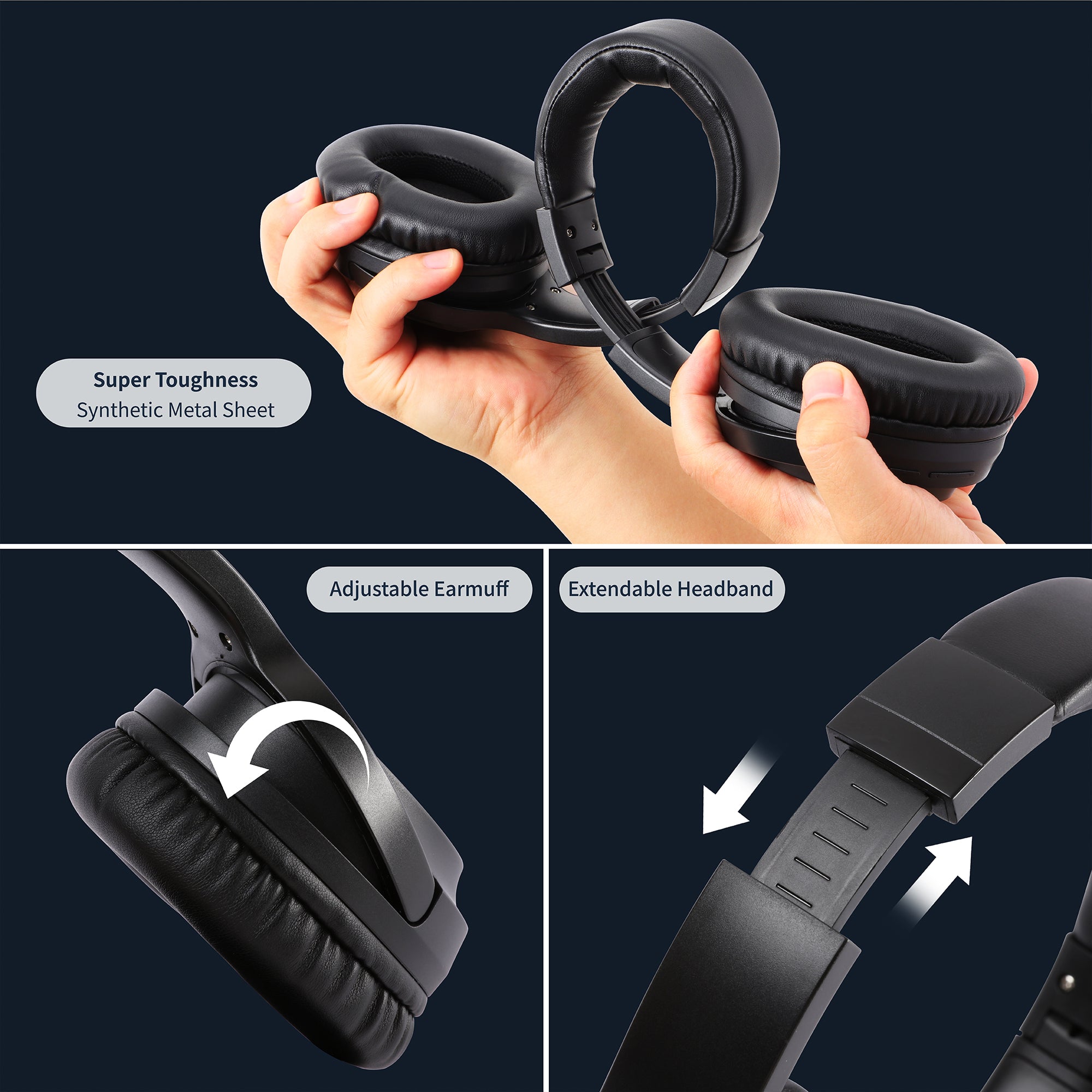 Q99 Bluetooth Headphones Black