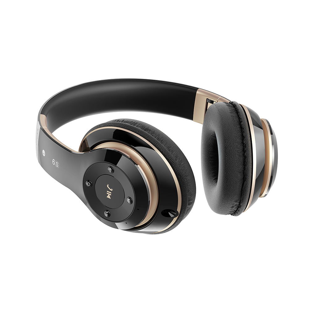 6S Bluetooth Headphones Black Gold