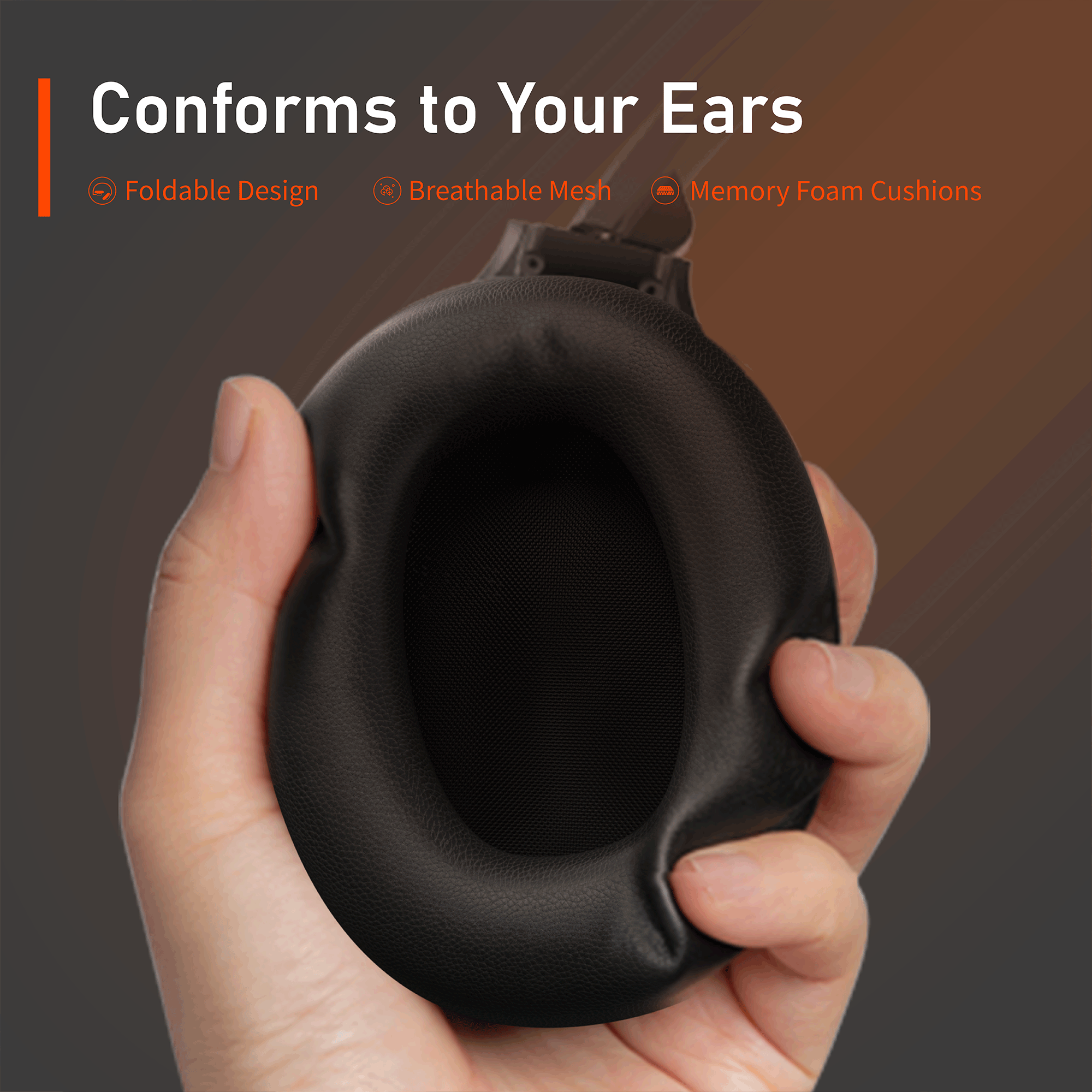 Active Noise Cancelling Headphones for Adults, 120H Playtime Over Ear Headphones Bluetooth Wireless with Mic, Foldable Bluetooth Headphones with Deep Bass, Fast Charging for Home Travel Office