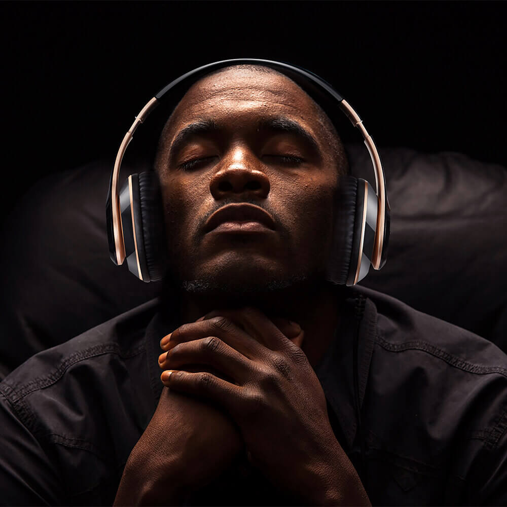 6S Bluetooth Headphones Black Gold