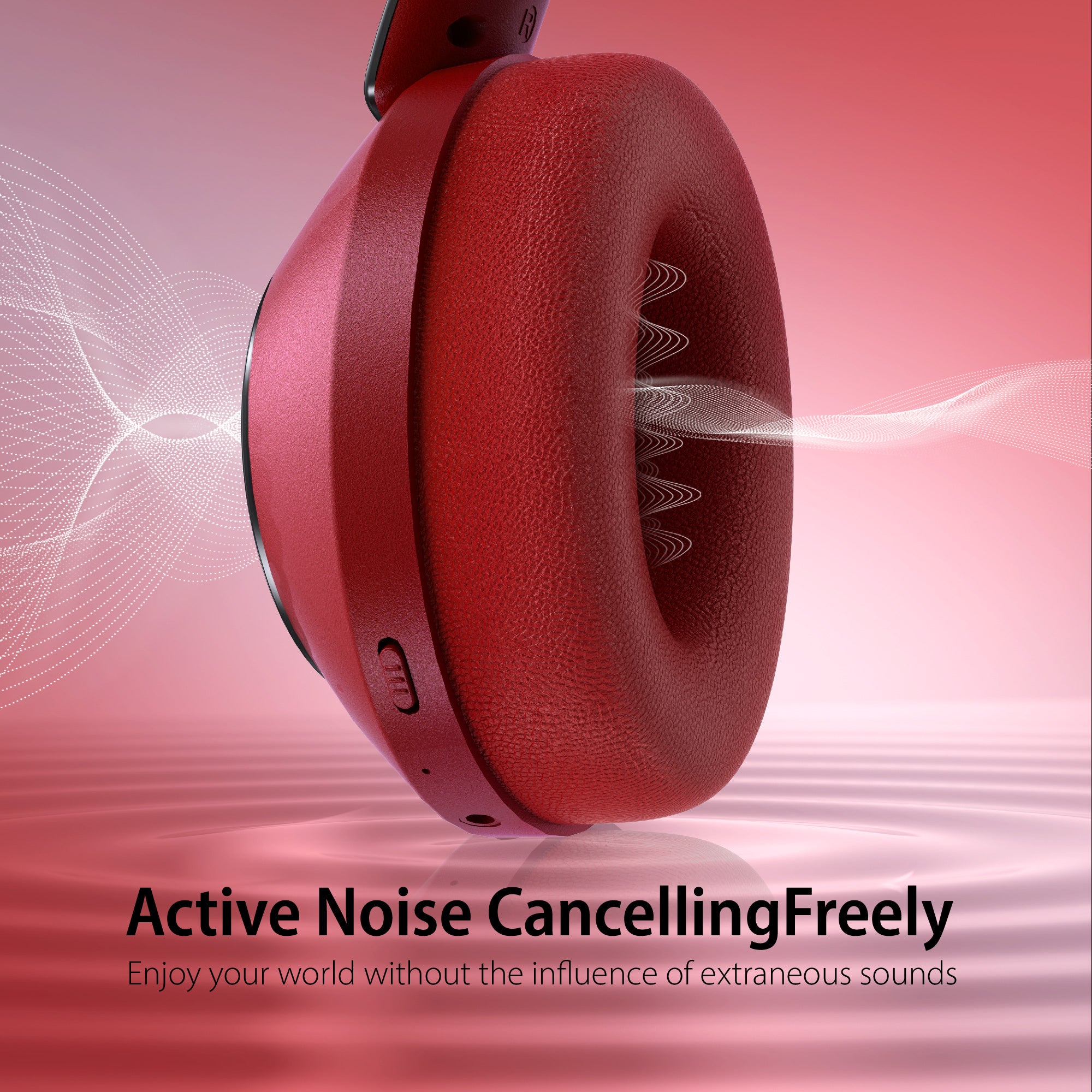 EAORUL H30 Noise Cancelling  (Red)