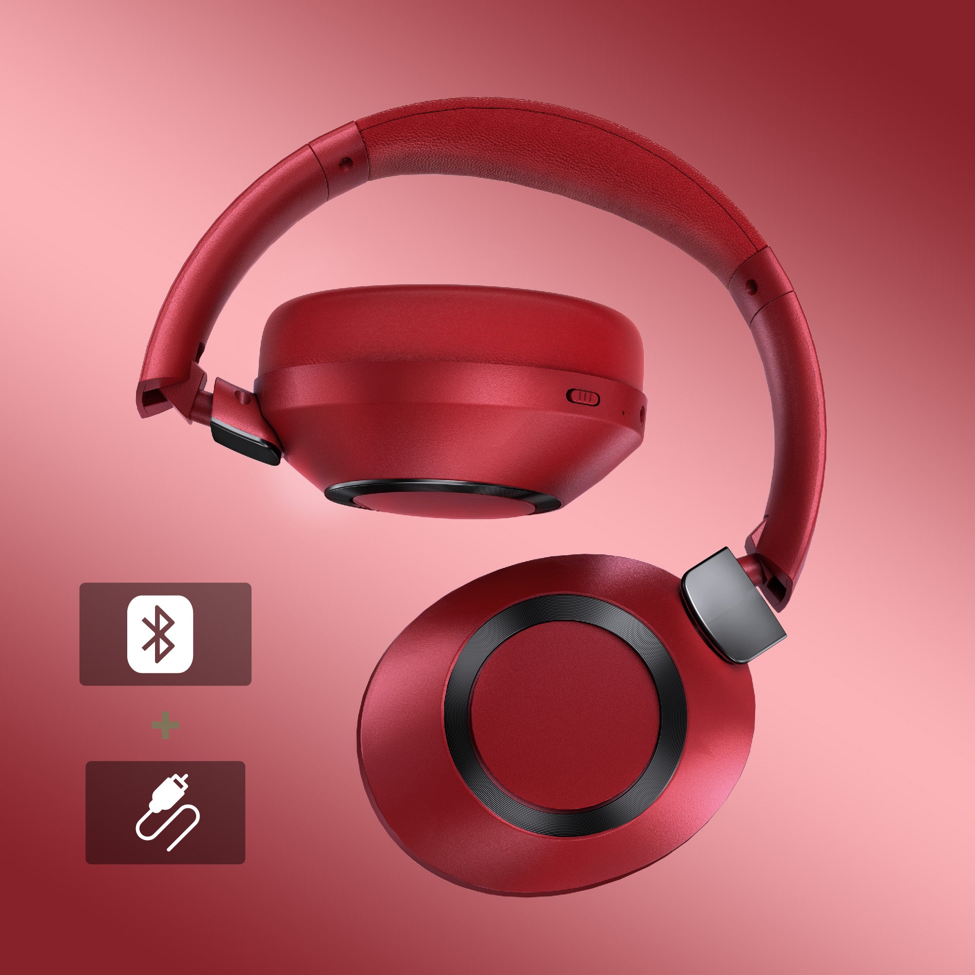 EAORUL H30 Noise Cancelling  (Red)