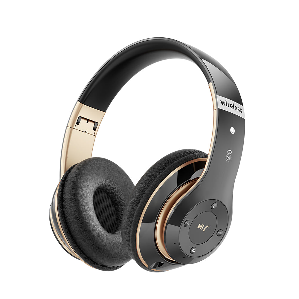 6S Bluetooth Headphones Black Gold