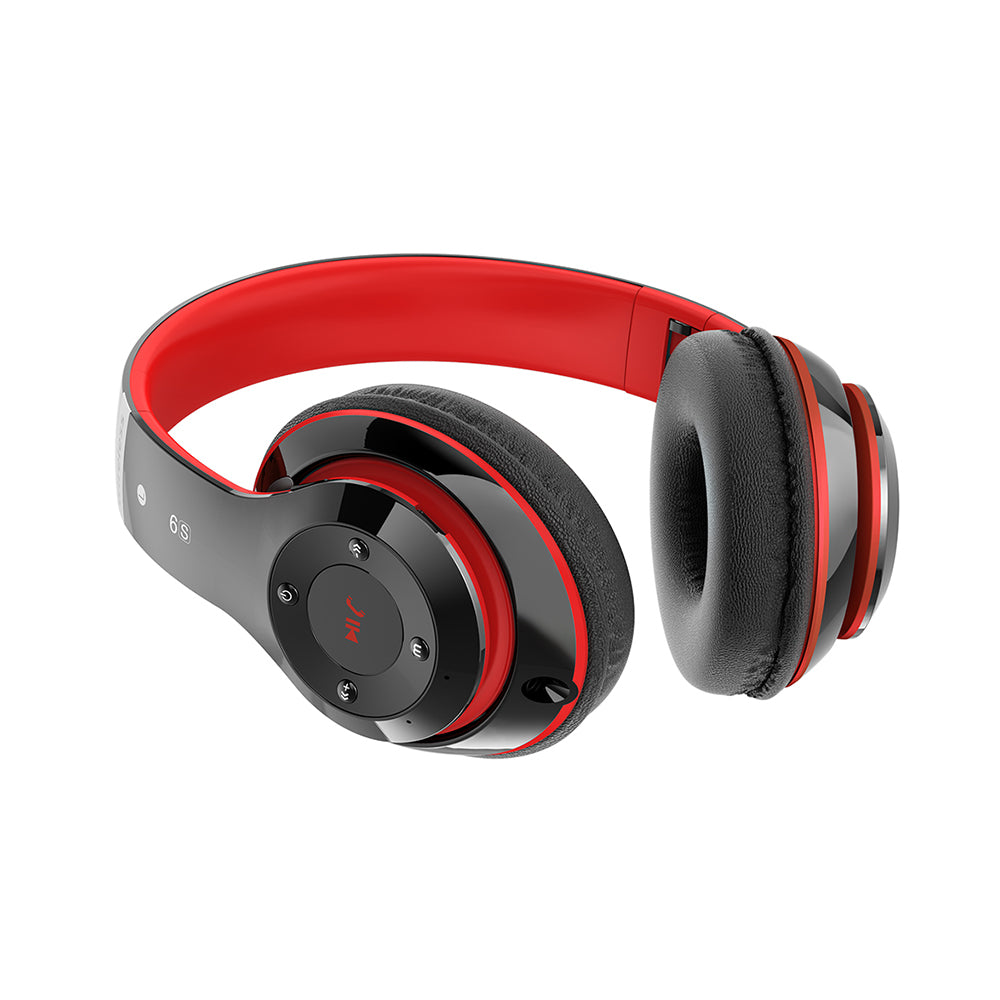 6S Bluetooth Headphones Black Red