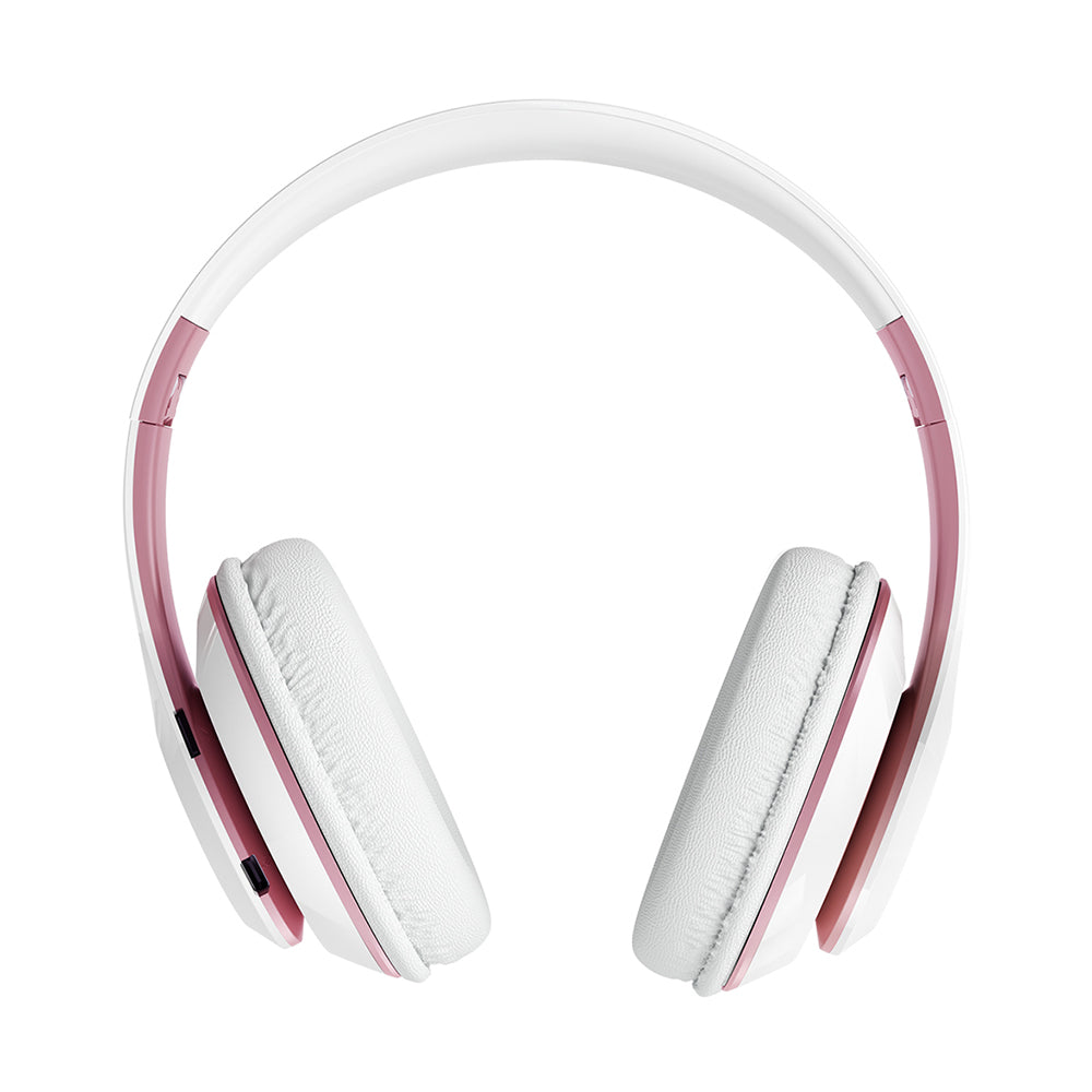 White and rose gold headset sale