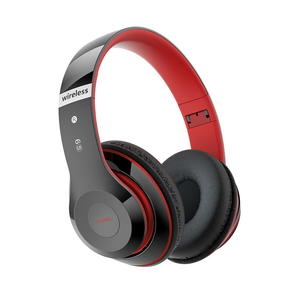 6S Bluetooth Headphones Black Red